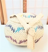 Handmade Basket with lid & handle  from Venezuela