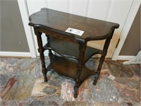 Small Antique Side Table Shelf