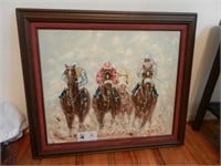 Horse Races Framed Wall Art