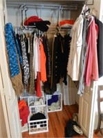 Contents of Bedroom Closet - Clothes Seaters etc