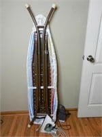 Ironing Board and Two Irons