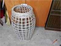 Grey Tall Decor Basket Type Thing