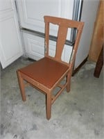 Vintage Wooden Chair in Garage
