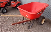 TRUE TEMPER "2 WHEEL" WHEELBARROW, 10 CU FT