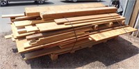 PALLET OF MISC WOOD INCL PLYWOOD, 1X'S, 2X'S ETC