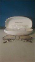 Emilio Pucci eyeglass case with a pair of