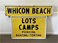 Whitcon Beach Wooden Painted Sign