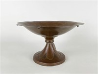 Arts & Crafts Hammered Copper Compote