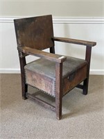 Early Mission Oak Arm Chair