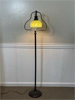 Handel Floor Lamp w/ Iridescent Shade