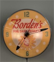 Borden's Dairy Advertising Clock