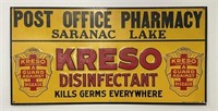 Post Office Pharmacy Saranac Lake Advertising Sign