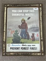 Smokey The Bear Fire Prevention Poster