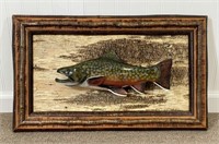 Barney Bellinger Adirondack Plaque with 14" Trout
