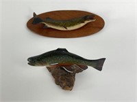 2 Miniature Fish Carvings