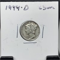 1944-D  MERCURY SILVER DIME