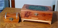 Wood dresser jewelry boxes (2)