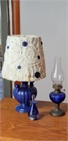 Lamp, miniature oil lamp, perfume bottle