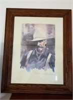 Water Color Painting - "Rough RIder" signed