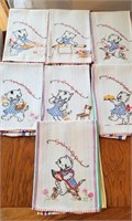 Hand Towels (7), Days of the Week Needlework