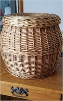 Basket with lid,  16" T, 20" wide