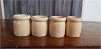 Hall cream containers (4), restaurant style