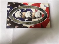 Rare 1st Year 1999 GOLD Edition State Quarters