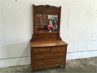 Antique Dresser w/ Mirror