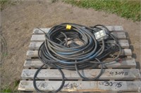 Pallet of Extension cords c/w Electrical boxes
