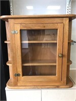 Wooden Cabinet w Glass Door