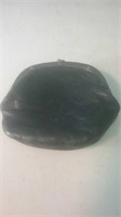 Small antique leather coin purse with two