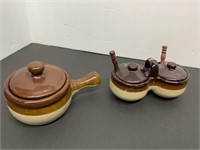 2  POTTERY BOWLS