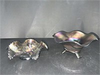 2  CARNIVAL GLASS BOWLS