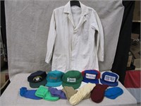 Lab Coat, Hats, Handknit Socks