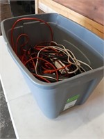 Box Lot of Used Power Cords