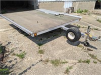 8.5' x 10' aluminum snowmobile trailer