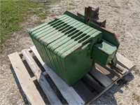 12) John Deere Suitcase Weights, three point