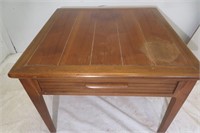 MCM Side Table with Drawer 26 x 26 x 19