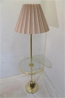 Floor Lamp with Glass Table Top