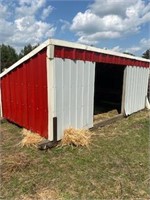 Animal Shelter, 8 X 16 w/ sheeting