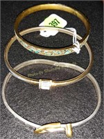 3 bangle bracelets