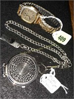 Pocket watch and Aramis wrist watch