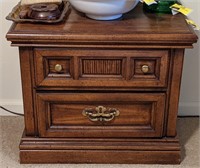 2-drawer nightstand. Bidding on one times the q
