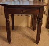 Bedside Table w/ Drawer on casters 28"x22"x24"