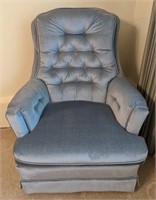 Cotton Felt Spinning Rocking Captains Chair by