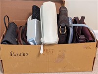 Box lot of purses
