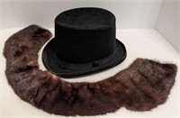 Berger-Schwartz Hat Co. Hat & Fur Collar