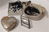 Lot of Costume Jewelry & Jewelry Boxes