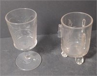 Victorian Glass Spooner.  Two different styles
