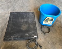 Heated Water Bucket & Mat